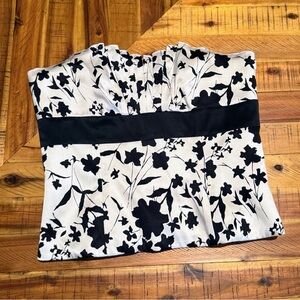 Kay Unger New York Strapless Floral Bustier – Size 10